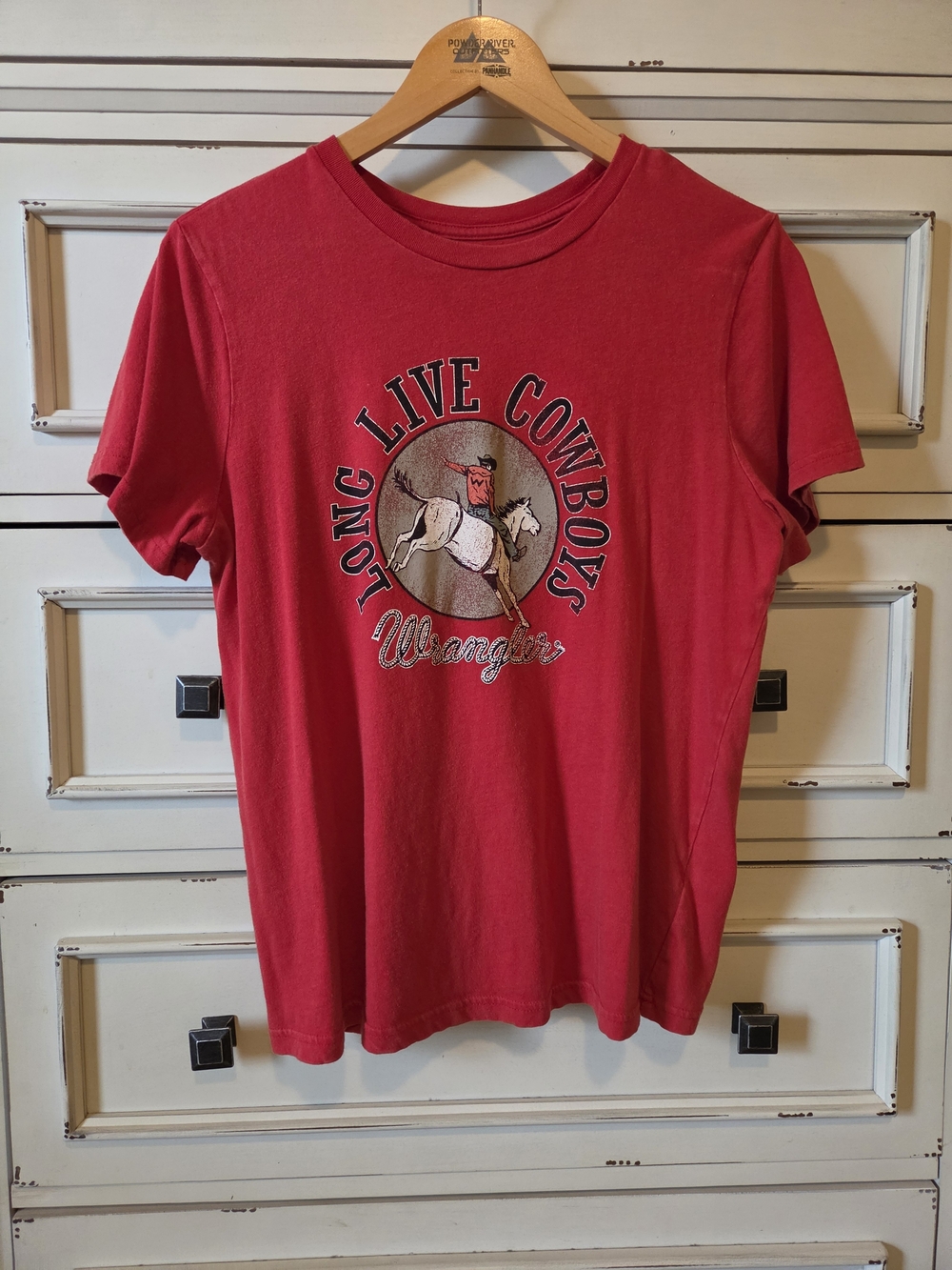 Wrangler Red Short-Sleeve 'Long Live Cowboys' Graphic Tee